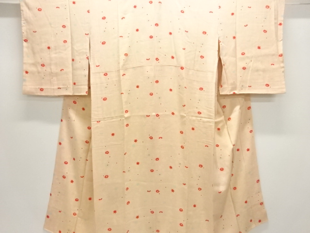 アンティーク　錦紗花模様長襦袢